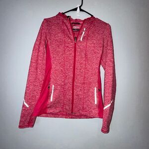 Brooks Equilibrium Thermal/Running Jacket full zip Hoodie pink Small #1100